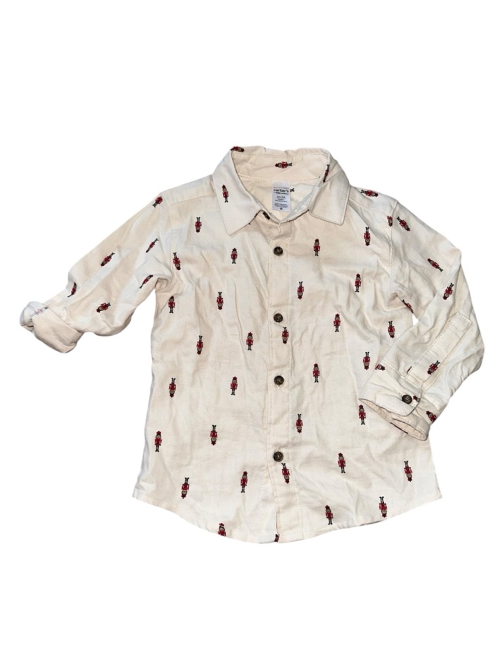 Carter's Nutcracker Long Sleeve Button Down Shirt
